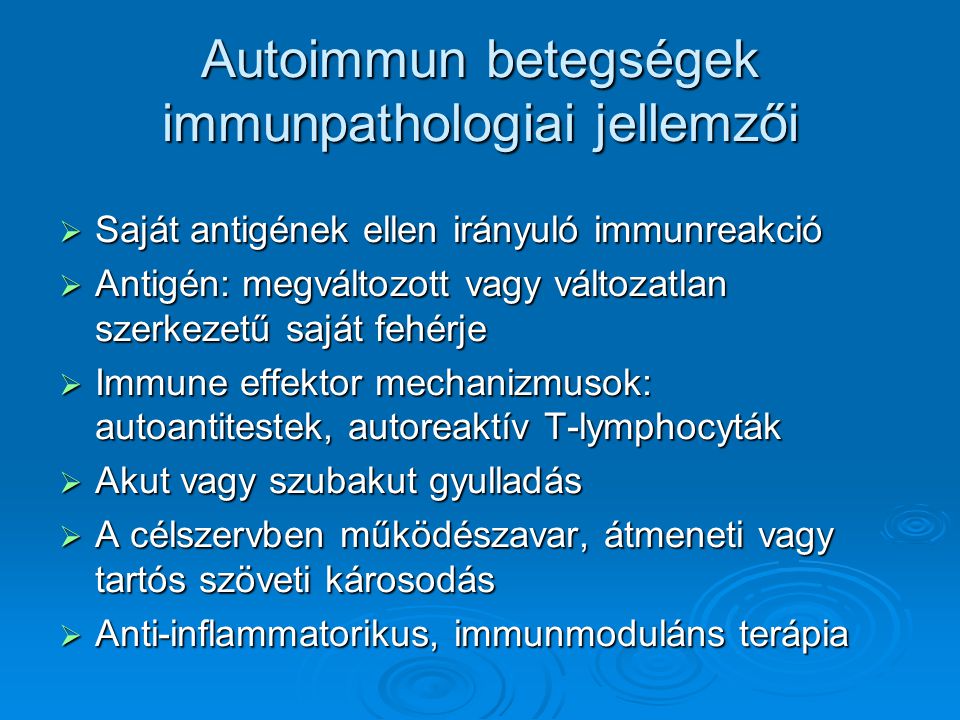 az immun komplexek és a kötőszövet betegségei)